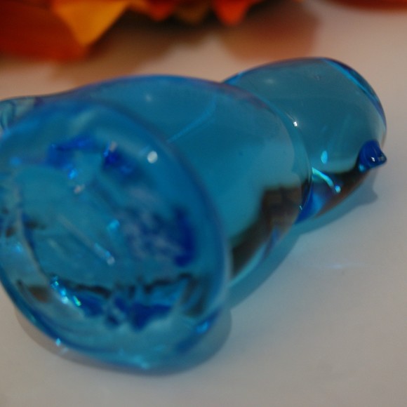 VTG Blue Bird of Happiness Signed Ron Ray 1992 Beautiful Glass Art Paperweight - Picture 5 of 12